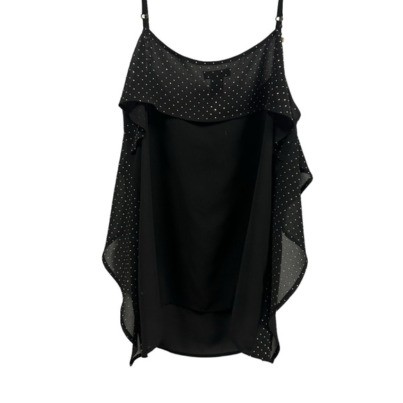 Cache Gold Jewelry Chain Spaghetti Strap Layered Sleeveless Cami Tank Blouse M - Picture 6 of 9